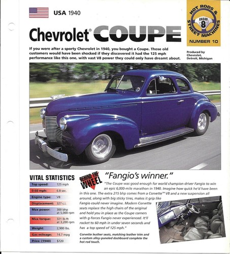 Chevy hot rod folder 1940