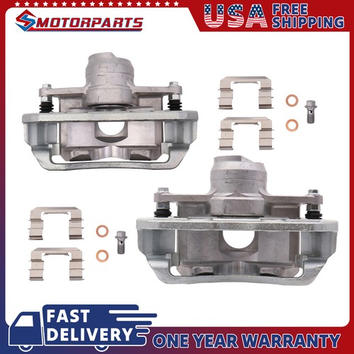 2pcs front disc brake caliper - disc,