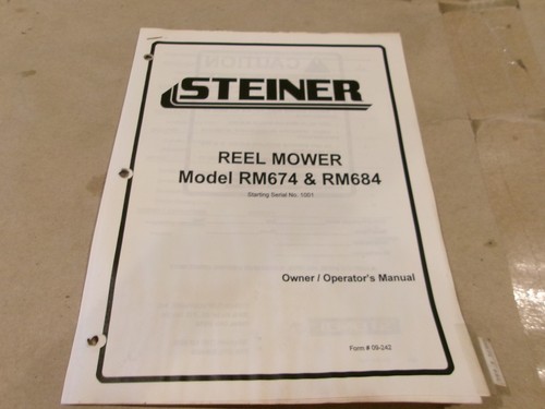 Steiner reel mower model - reel,