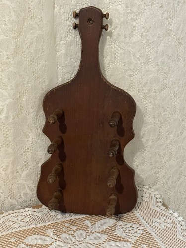 Vintage wood violin shape - vintage, wall