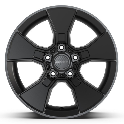 5pcs df02 satin black 17x8 - df02, 17x8.5