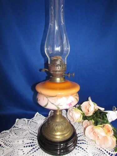 Antique edwardian brass oil - edwardian,