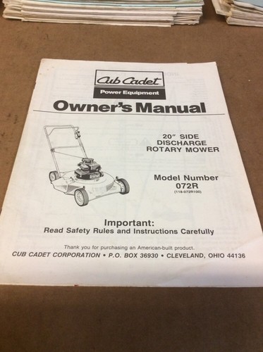 Cub cadet mtd - cadet,