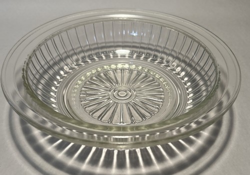 Vtg pressed clear glass - vtg,