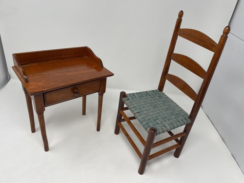 Wooden shaker chair writing - shaker,