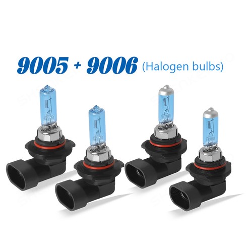 Headlight high low bulbs - low,