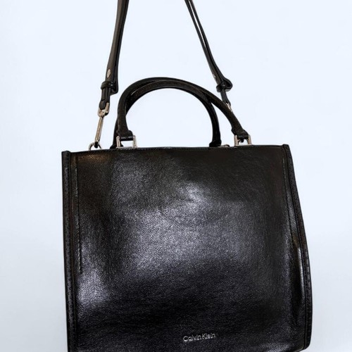 Calvin klein black leather - klein,