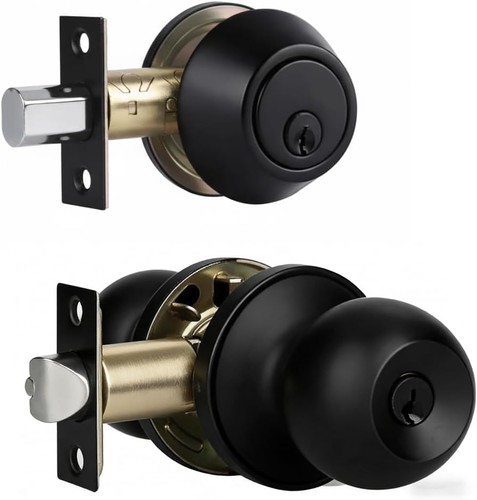 Front door lock set - door, with