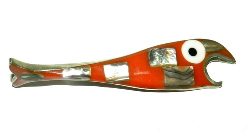 Abalone inlay fish bottle - abalone,