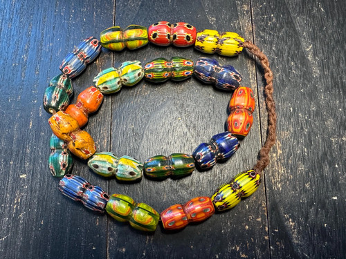 Rare african mosaic glass - african,