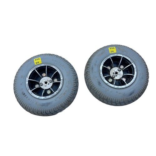Pair drive wheels tires - pair,