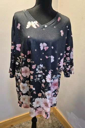 Women 2xl black floral - women's,