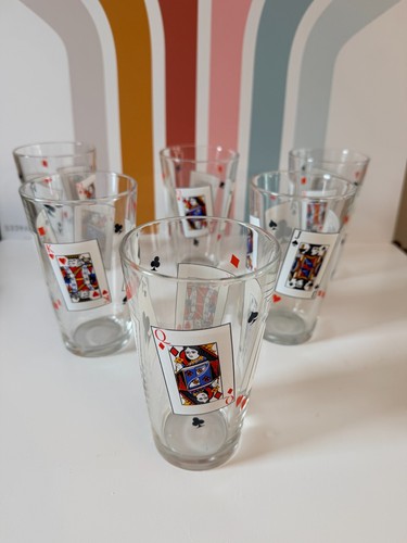 Set vintage poker playing - set, of