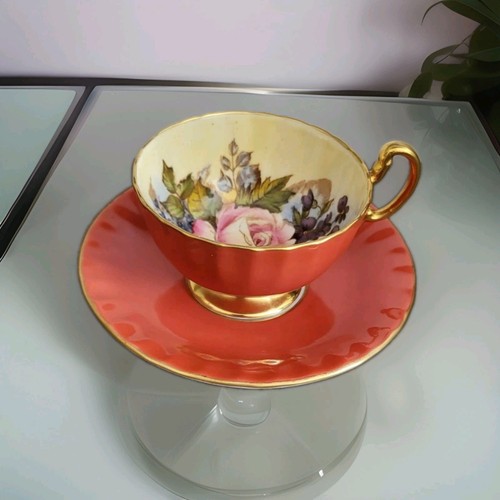 Aynsley cabbage rose signed - cabbage,