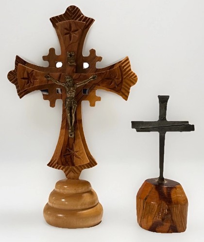 Vintage standing crosses - vintage,