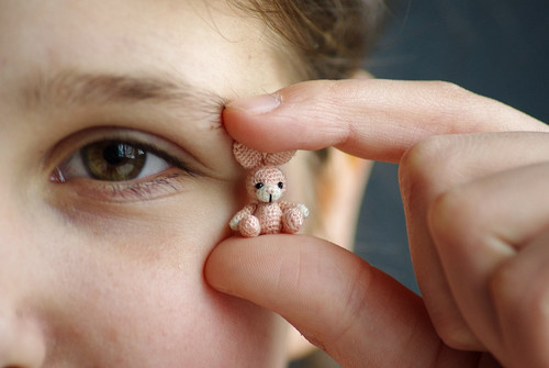 Micro crochet miniature bunny - micro,