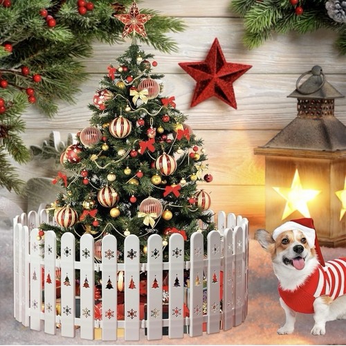 Christmas tree fence - christmas, barrier