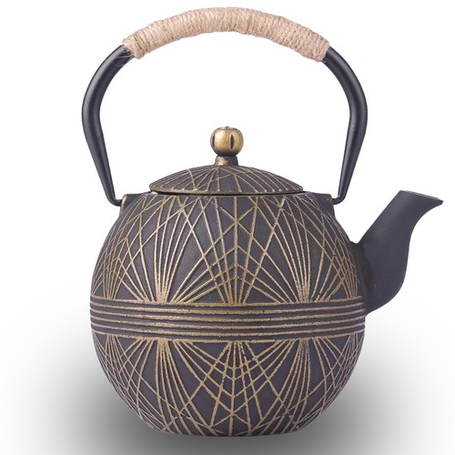 34oz enameled cast iron teapot - 34oz,