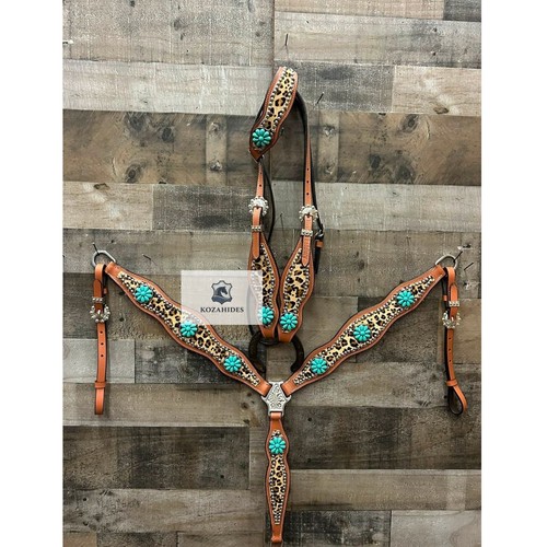 Leopard print tan leather - leopard,