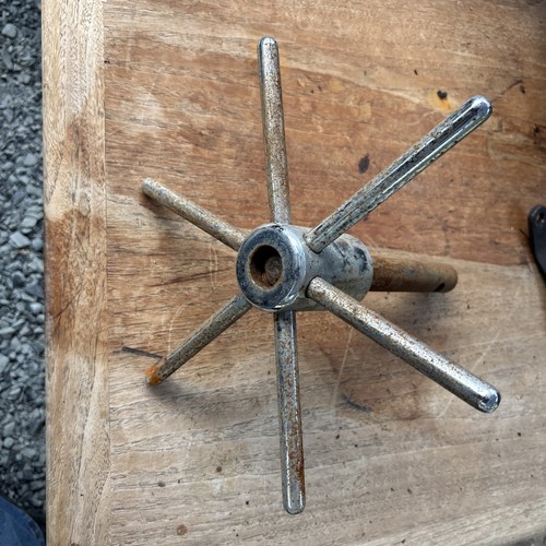 Vintage metal lathe - metal, star