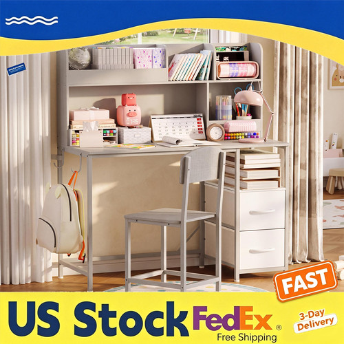 Kids study desk with chair - with,