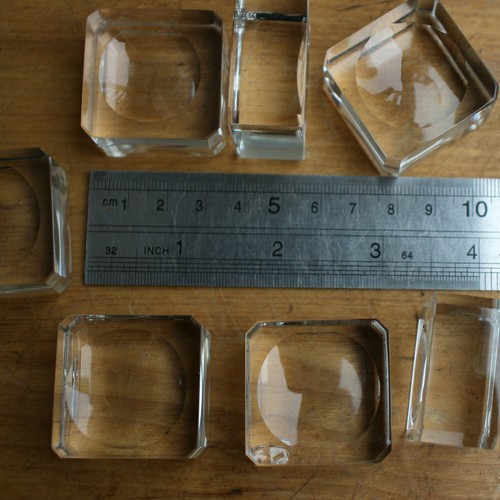 Pieces clear glass - 10,