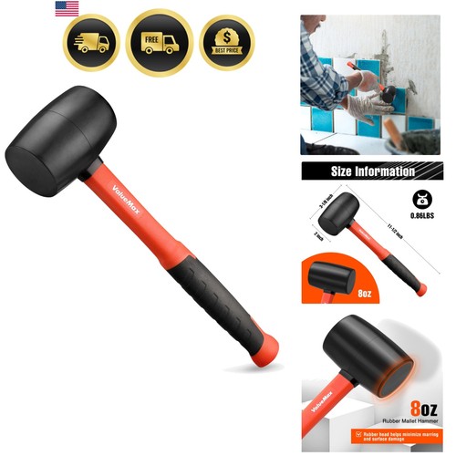 8oz rubber mallet - rubber,