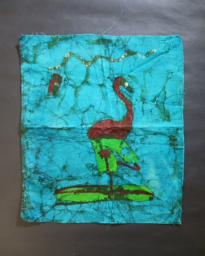 Vintage handmade batik fabric - vintage,