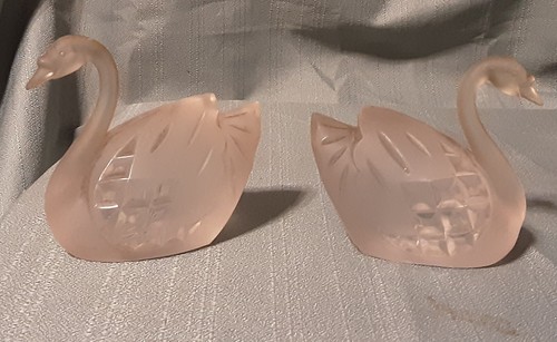 Pair vintage acrylic - of, acrylic?/