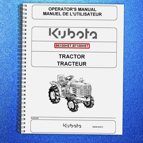 Kubota b6100hst b7100hst - b6100hst,