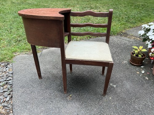 Antique telephone table aka