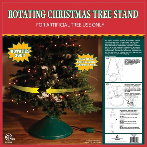 Rotating christmas tree stand - christmas,