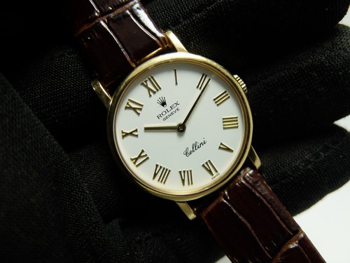 Rolex 18k gold ladies cellini - rolex,