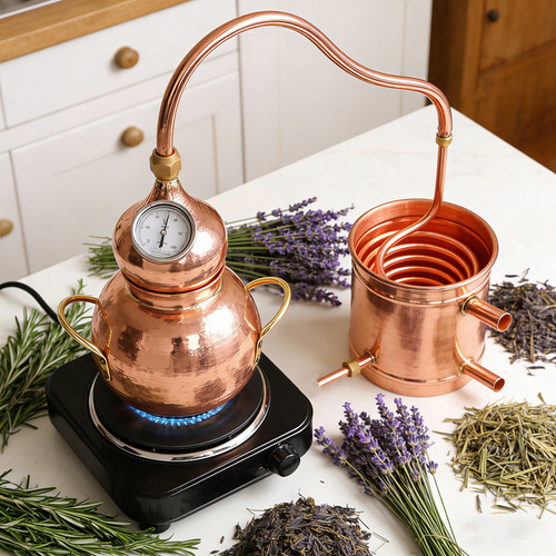 Pure copper alembic - 3l,