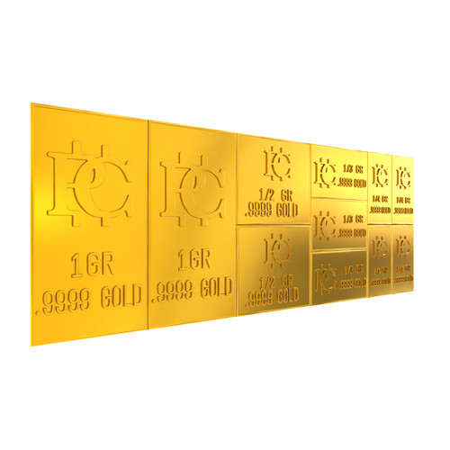 Bullion bar that breaks into - bullion,