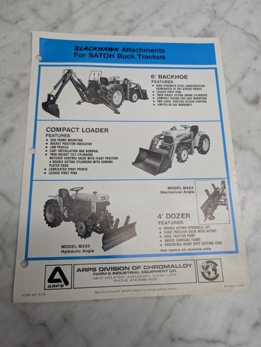 Arps blackhawk satoh buck - arps,