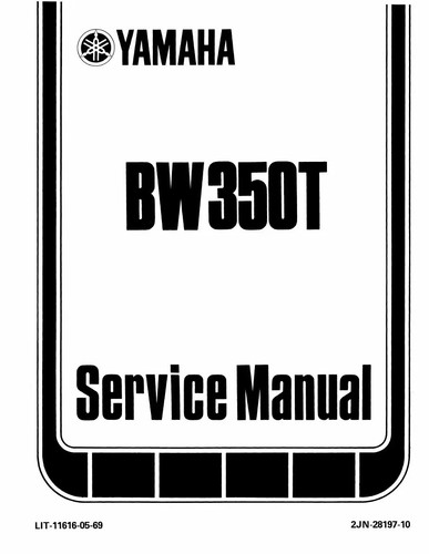 Yamaha bw350t service manual - service,