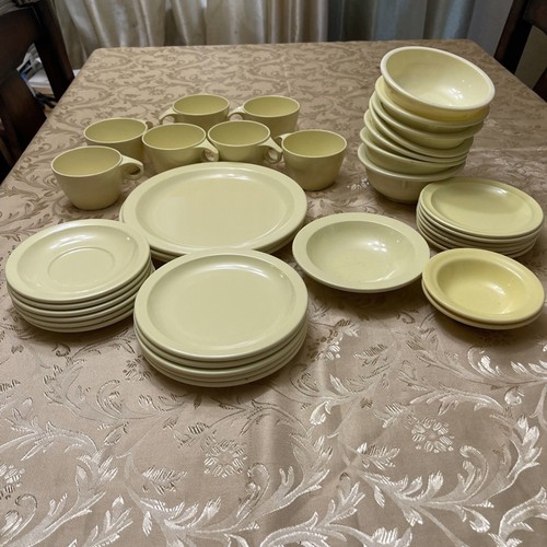 Vintage melmac dishes yellow - dishes,