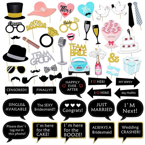52pcs wedding photo booth - wedding,