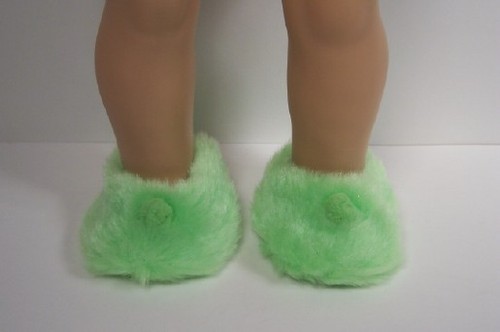 Green fuzzy pom doll - fuzzy,