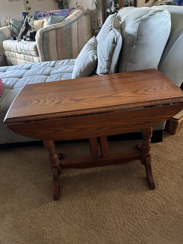 Vintage solid oak table - table, with