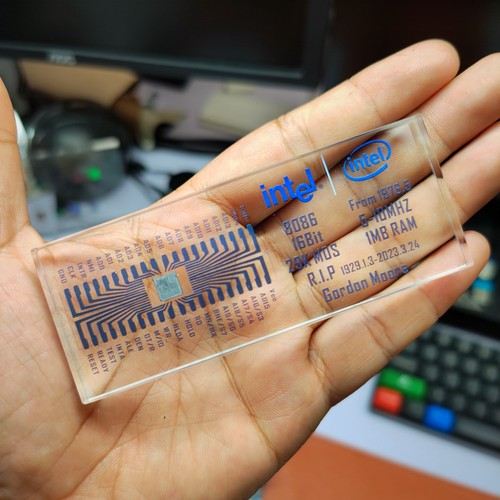 Vintage rare intel 8086 cpu - intel,