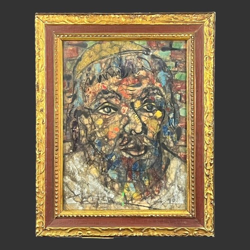 Signed modernist mixed media - signed,