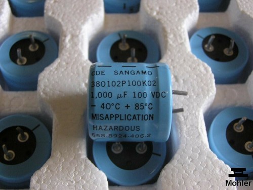 1000uf 100v cde sangamo - (17x),