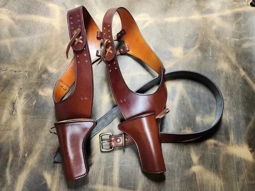 Leather holster for double - holster,