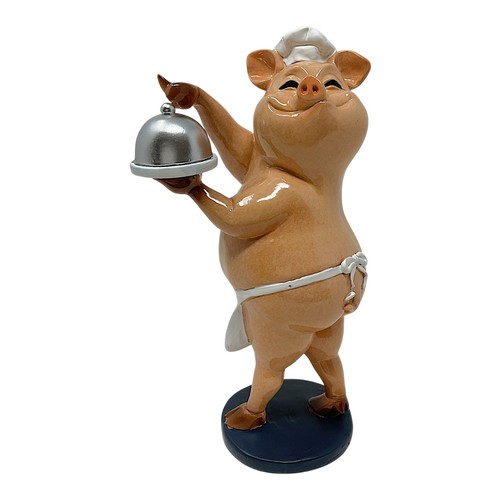 Pink piggy chef with apron - apron, and