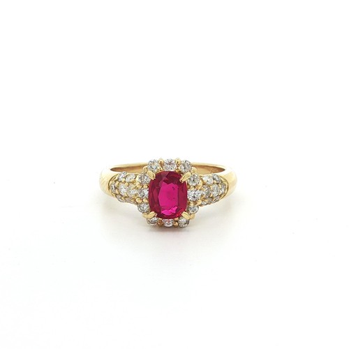 18k yellow gold - 18k, 1.26ctw