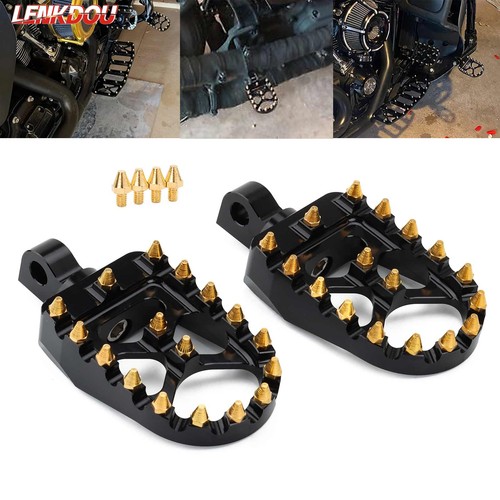 Wide fat style foot pegs - mx,