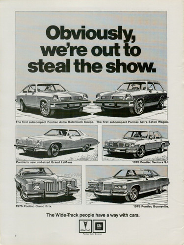 1975 pontiac model line - 1975, line-up