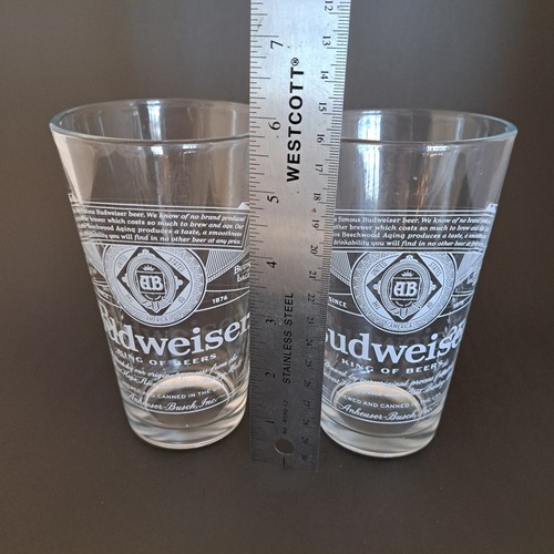 Budweiser drinking glasses - budweiser,
